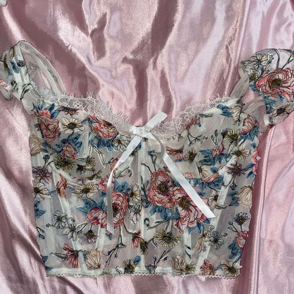 Victoria secret corset floral 32C